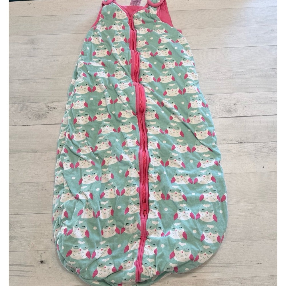 Baby Deedee sleep sack aqua pink owl print 18-36 months‎